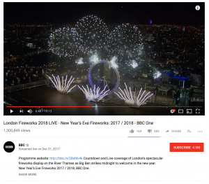 NYE Fireworks - BBC